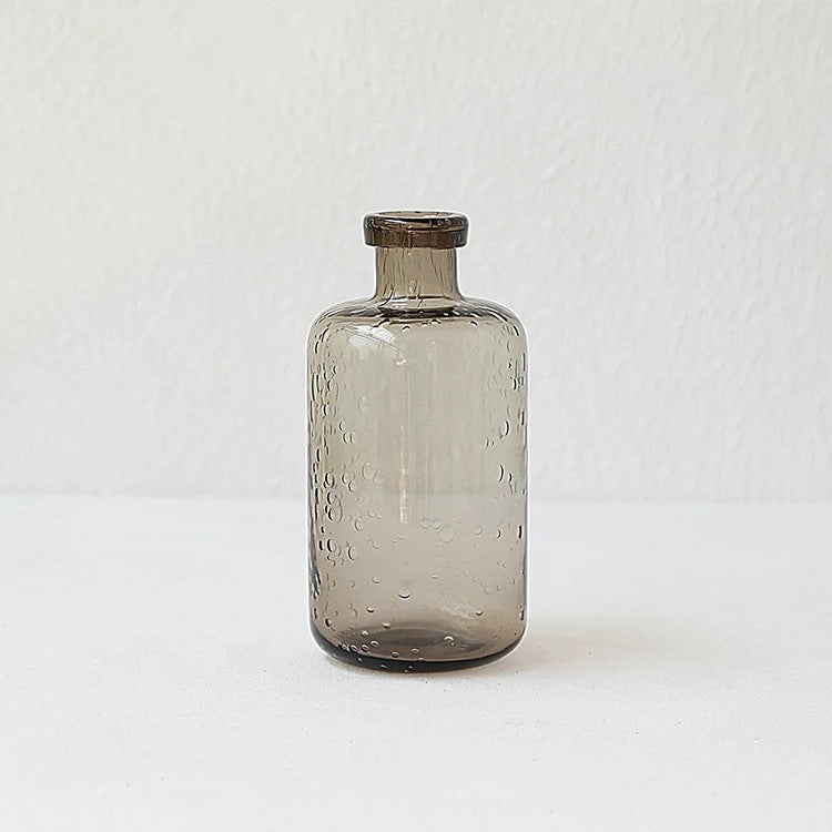 Bottle Vase by House Kaolin, smoked glass coloured in the melt, view 11